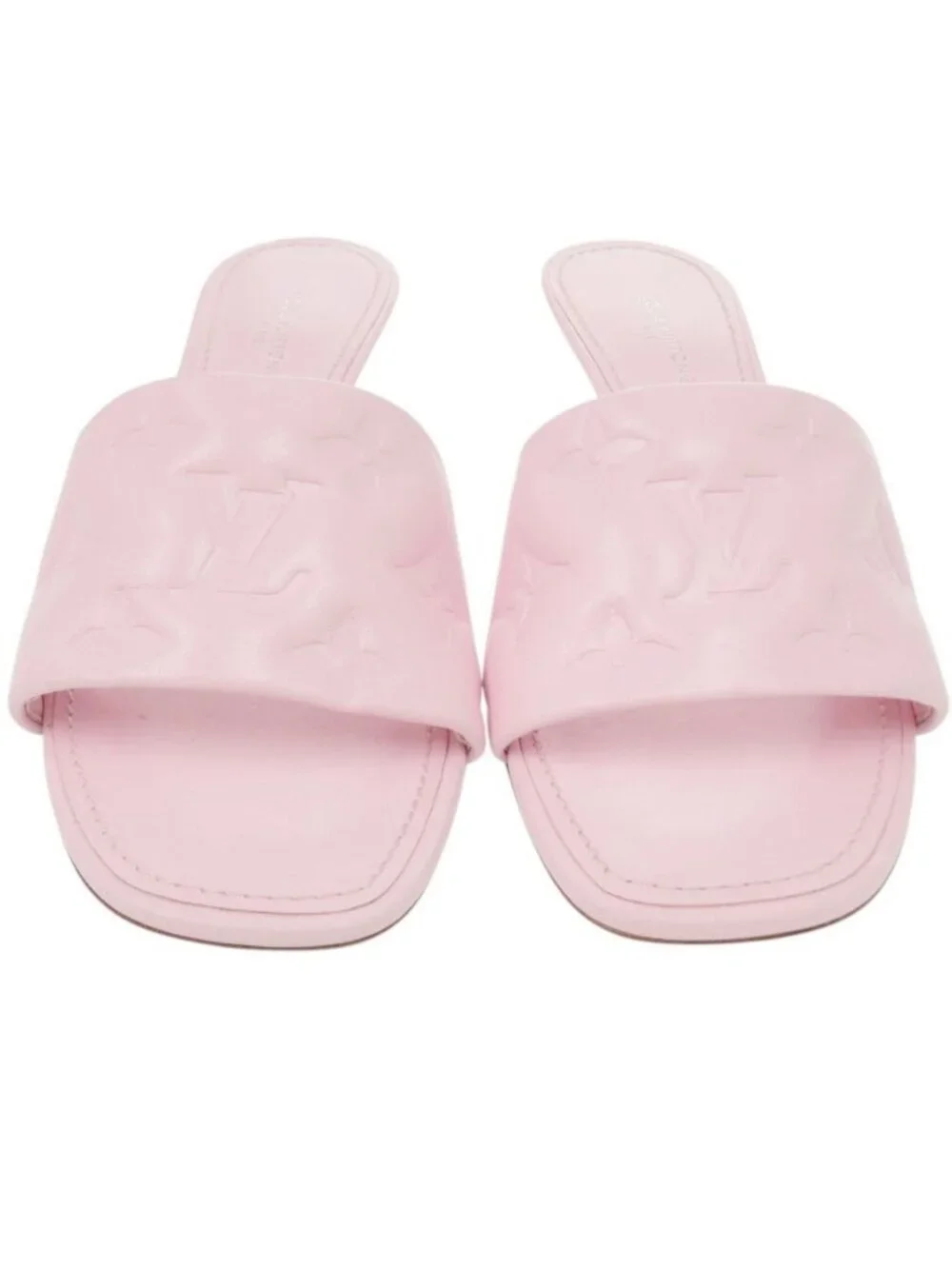 Louis Vuitton Revival Line Monogram Leather Pink Mules